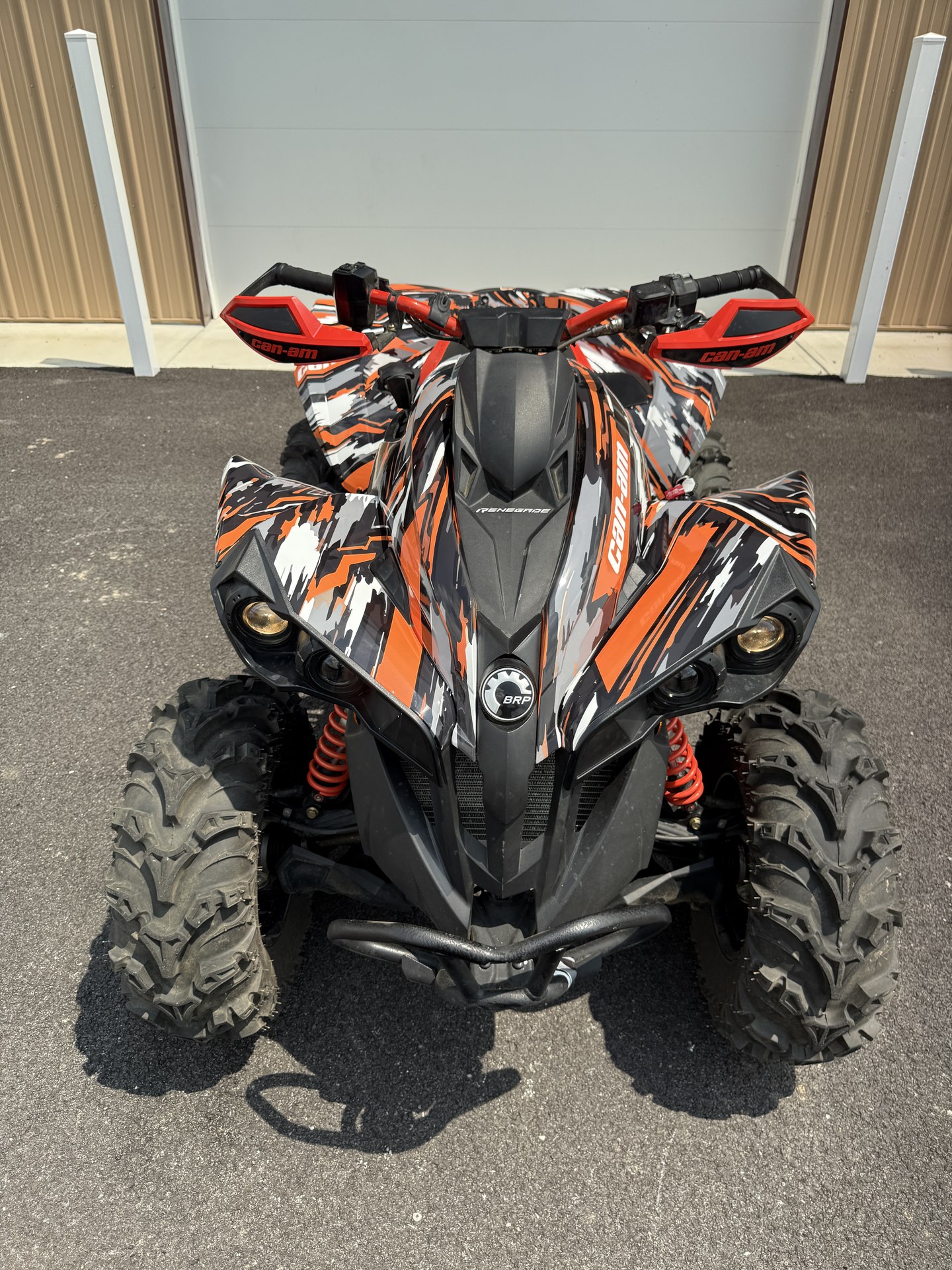 Custom Can-Am Graphics — orange off-road vehicle graphics by Coastal Wraps